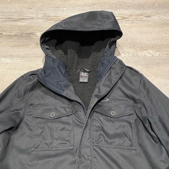 Vintage Oakley Regular Fit Utility Sherpa Lined Jacket Men’s Size XL - Picture 3 of 5